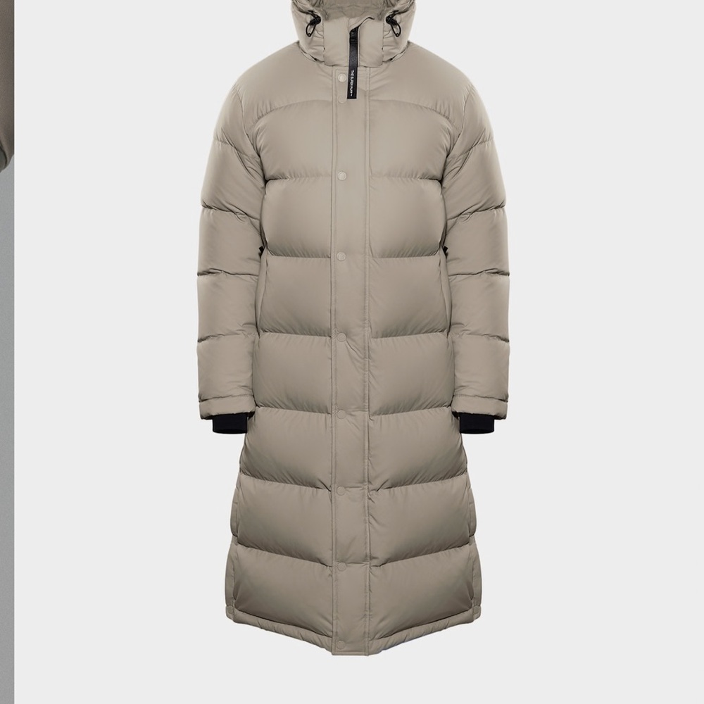 Aritzia Taupe Puffer Coat Long - Modern Taupe